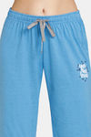 Rosaline Reclaimed Nature Knit Cotton Capri Set - Azure Blue — thumbnail 6